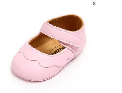 Chaussure bebe fille rose uni
