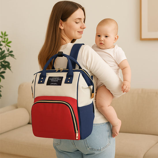 Sac à langer momie style et confort pour maman