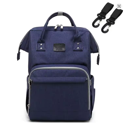 Sac à langer multifonction imperméable couleur bleu 
