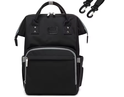 Sac à langer multifonction imperméable couleur noir 
