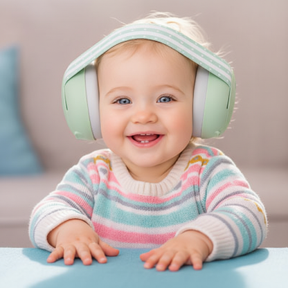 Casque vert pastel bébé